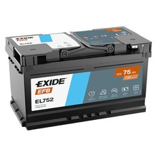 Exide EL752 EFB Autobatterie 75Ah Start Stop Batterie 12V B13 Starterbatterie