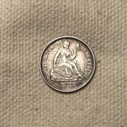 1873-S Seated Liberty Half Dime, About Uncirculated AU #DR