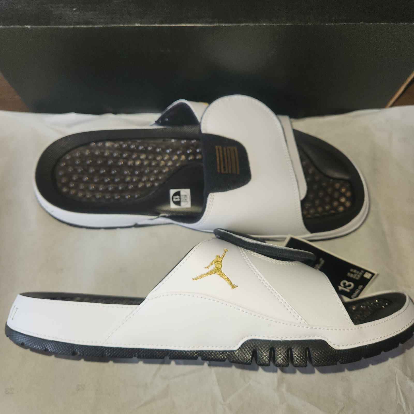 PANTOFOLA D’ORO Nike Jordan Hydro White G FN2452 170 nuove taglia 13 venditore di fiducia ?% feedback