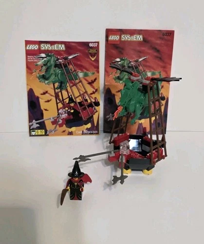 LEGO Fright Knights 6037 Witches Windship Complete With Instructions & Box Top