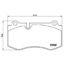 Satz Bremsbeläge Bremsklötze vorne für Mercedes CLS C219 E Klasse W211 id2758