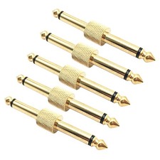 6.35 Male to Male Gold Plated audio adapter With Compact and Portable Design