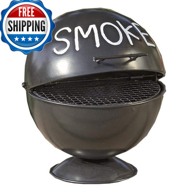 Boltze Wiki 3852000 Ashtray In Grill Design Gift Idea For Smokers Iron Black 13