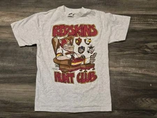 Vtg 1991 Washington Redskins Hunt Club Cartoon T-Shirt NFL HN3452