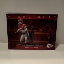 Panini Icon Collection Mahomes Scrambling Mahomes Chiefs IC-3 Insert