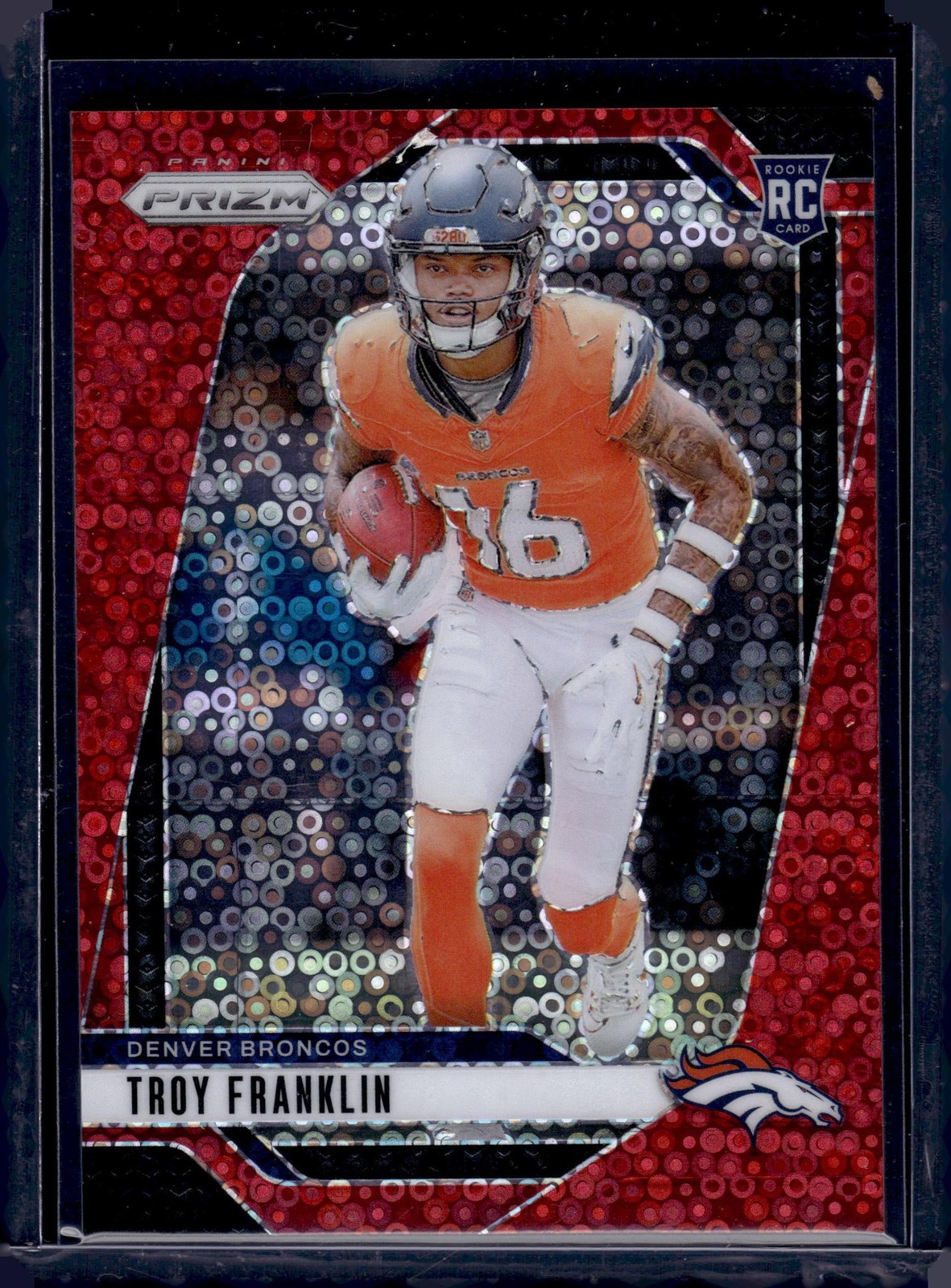 2024 Panini Prizm #393 Troy Franklin No Huddle Red #/75