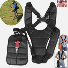 USA Double Shoulder Strimmer Padded Belt Harness Strap for Brush Cutter& Trimmer