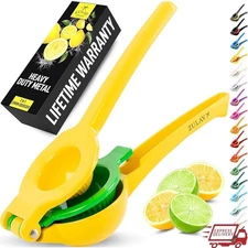 2-in-1 Manual Citrus Squeezer Ergonomic Juicer W/ Seed Filter Lemon Lime Orange