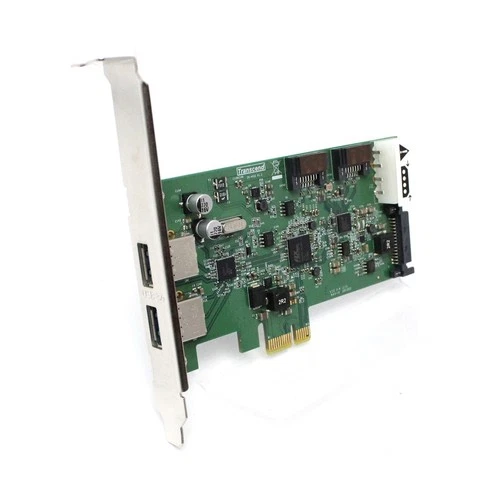 Transcend TS-PDC3 Port-Adapter 2x USB3 extern, 2x SATA intern PCI-E x1 #324761