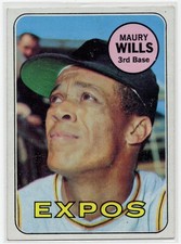 1969 Topps Baseball #45  Maury Willis - EX-EX+