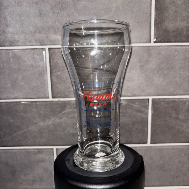 Vintage Hamm’s Beer Pilsner Glass 5 5/8 Inches Tall. Rare