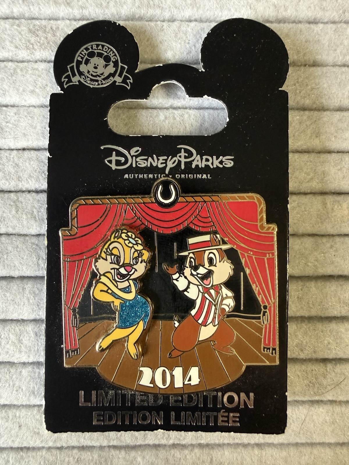 WDW DISNEY PIN DAPPER DAYS 2014 CHIP CLARICE DAPPER DANS MAIN STREET USA
