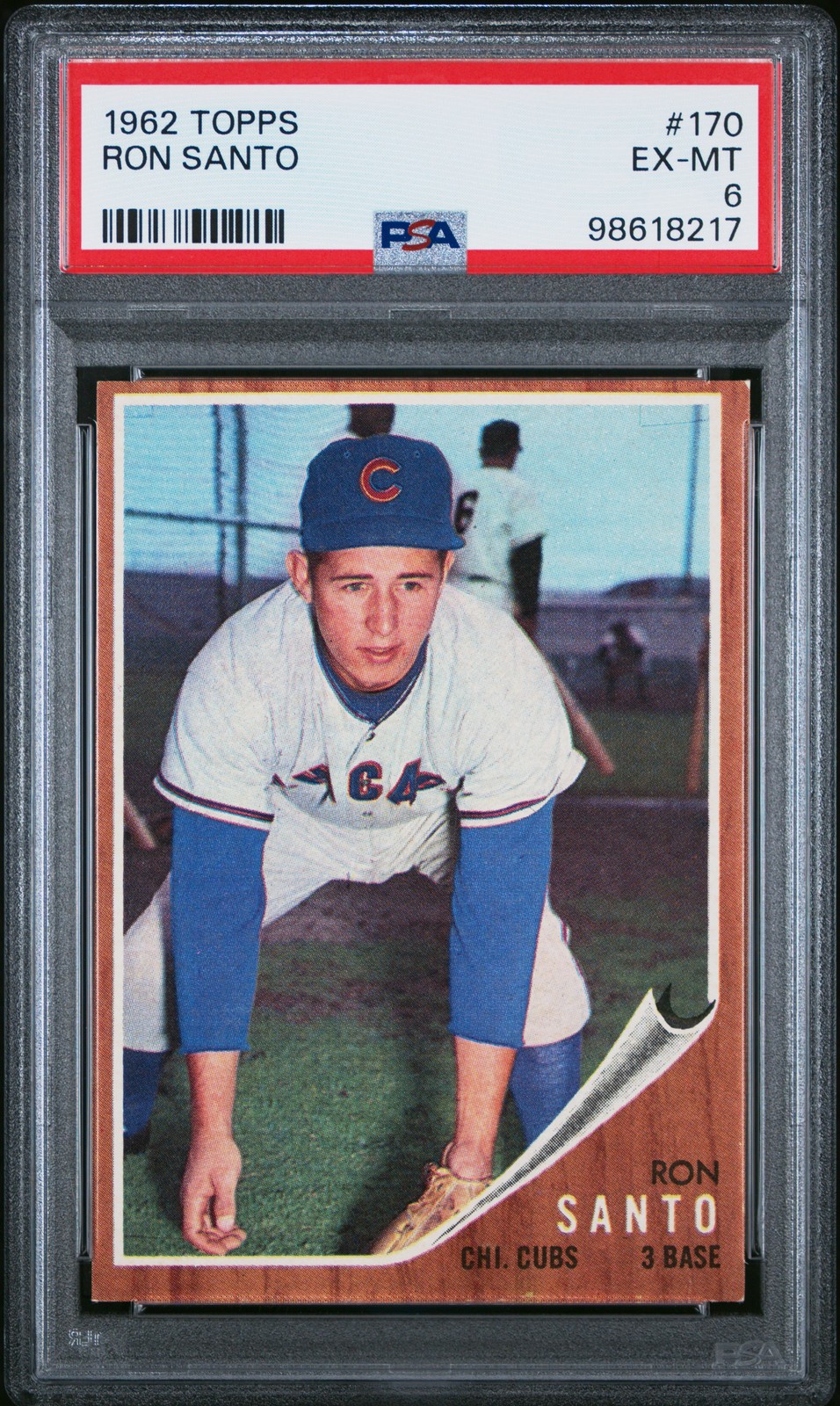 1962 TOPPS #170 RON SANTO PSA 6