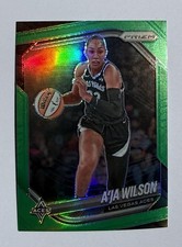 2025 Panini Prizm WNBA - A'ja Wilson #76 Green Prizm