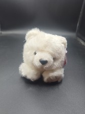 Swibco Puffkins Stuffed Plush Animal White Bear