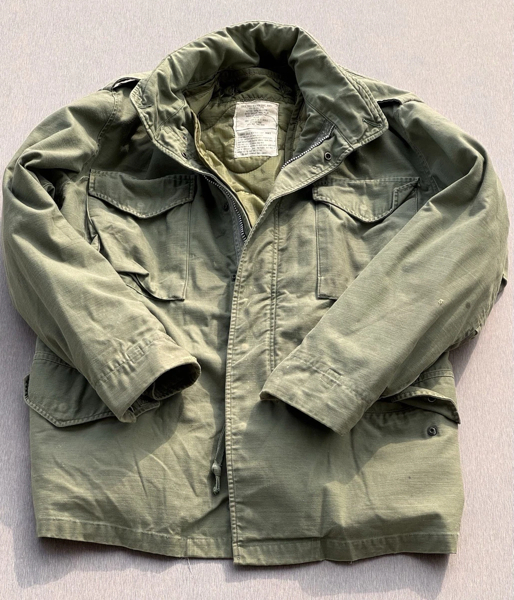 ジャケット・アウター vintage M65 modscoatUS army 70s 80s Vintage US Army M-65 Field Jacket Mens Small Long Olive Green