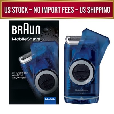 Braun Cordless M60b Electric Shaver for Men Mobile Battery USB Rechargeable