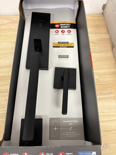 Kwikset Vancouver Einzylinder Keyed Entry Set SmartKey 98180-015 Mattschwarz