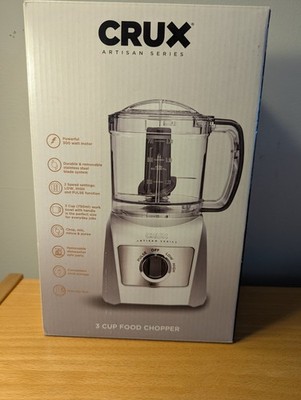 Crux Artisan Series 3-Cup Food Chopper Processor MC4414 - Silver