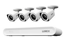 Lorex Connect 4K 8-Channel Wired NVR System with Four 4K IP Bullet Security Came