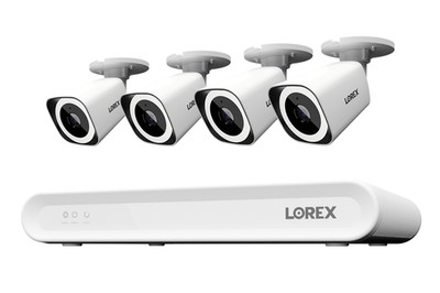 Lorex Connect | New App | 4K 8CH Wired NVR System w/ Four Bullet Cameras - 1TB