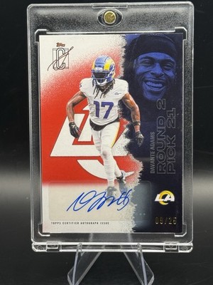 DAVANTE ADAMS 2025 Topps Signature Class /25 Auto Red #82 LA Rams