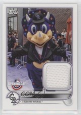 2022 Topps Opening Day Mascot Relics Dinger #MR-DI 2rz