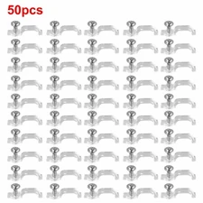 50/100pcs Mounting Brackets Clip Side Fixing Clips For 5050 LED Strip Light-Bar