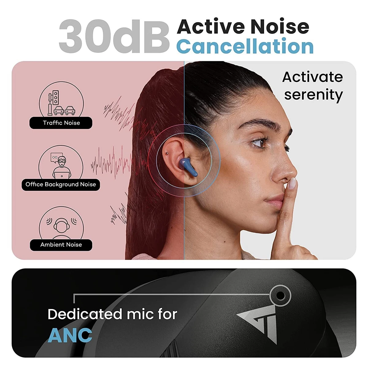 Boult Audio Newly Launched X60 True Wireless in Ear Earbuds Black
