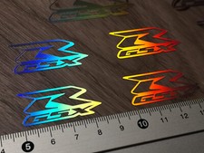 4 x MINI Suzuki GSX-R 600 750 1000 1300 Aufkleber Helm Sticker Hologramm • s23