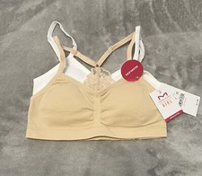 Maidenform 2 Pack Seamless Lace Crop Bra For Girl Size Small