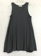 Molly Green / Gray Weaver Sleeveless Tank Flare Stretch Knit Dress / Size M