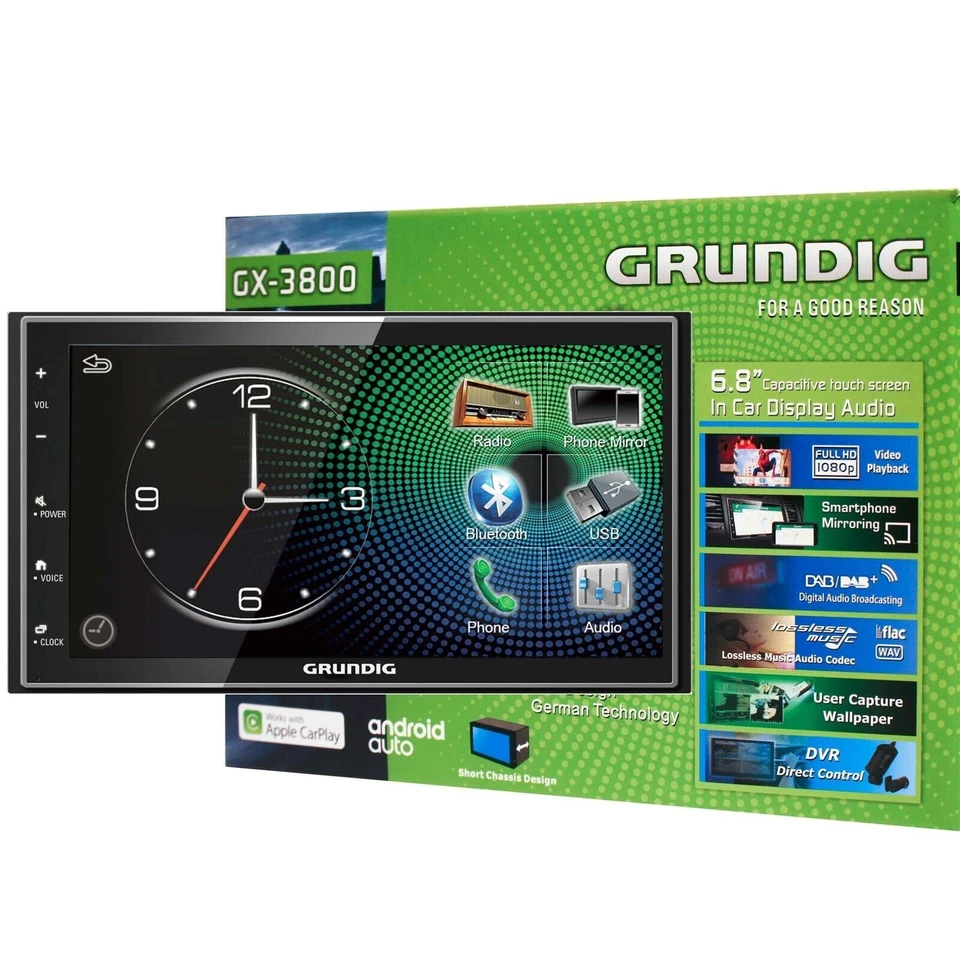Grundig GX-3800 6.8 " 2-Din Autoradio│AndroidAuto │AppleCarplay │DAB +│Bluetooth - Immagine 2 di 4