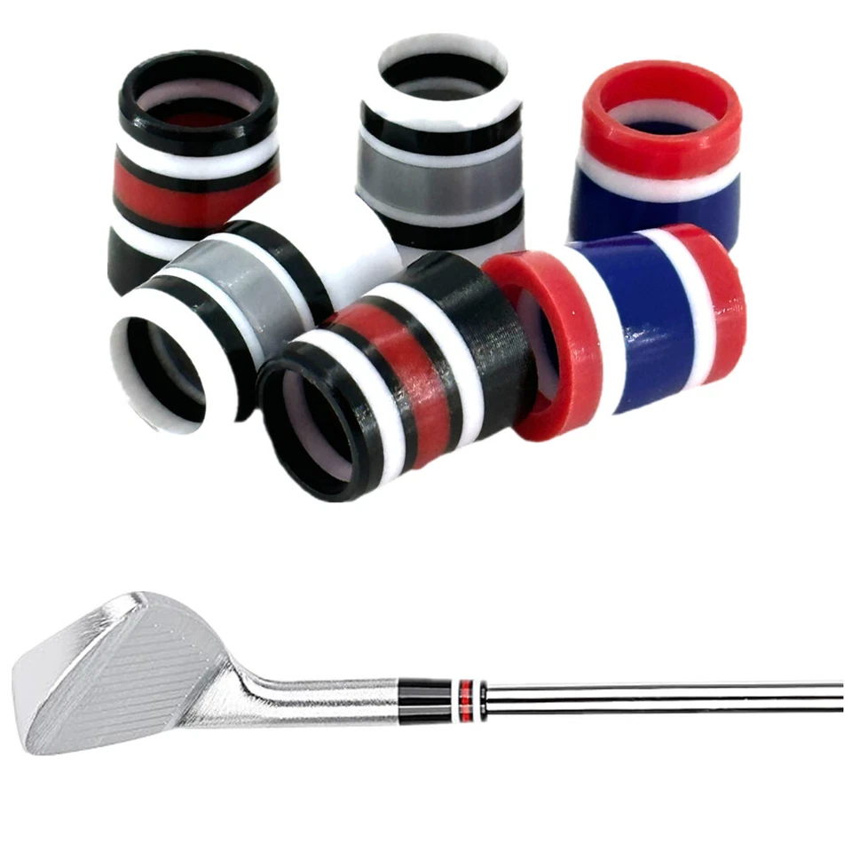 Punta de cuña de hierro para palo de golf de tres colores de 10 piezas .370 20*13,8*9,3 mm- Foto 2 de 4