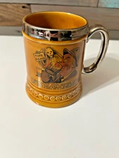 Vintage Lord Nelson Pottery Beer Mug 70's England, Grim Reaper