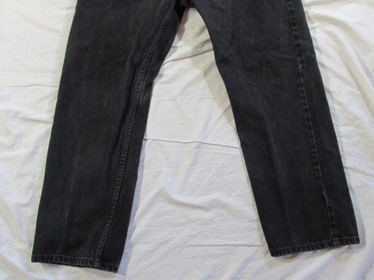 Levi 505 Straight Regular Fit Faded Black Denim Jeans Tag Levi 505 Straight Regular Fit Faded Black Denim Jeans Tag