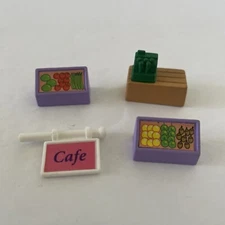 1993 Vivid Imaginations Teeny Weeny Families Mini Market Cafe - Furniture + Sign