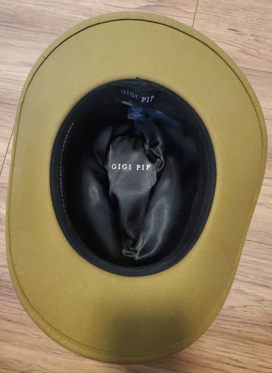 NWT GIGI PIP Felt Australian Wool Hat, S/M (57) Gigi Pip Lieutenant Felt Cap for Women, 100% Australian Wool  main image 3