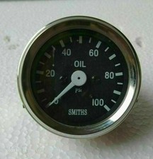 Smith Black Oil Pressure Gauge 0 100 Psi Chrome Bezel Smith Black Oil Pressure Gauge 0 100 Psi Chrome Bezel