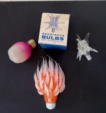 Vintage 1930's AEROLUX beautiful pink rose flower blossom bulb works ! Plus 2