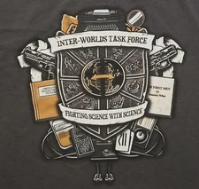 Inter-Worlds Task Force Parody Mashup Teefury Men's Large Shirt