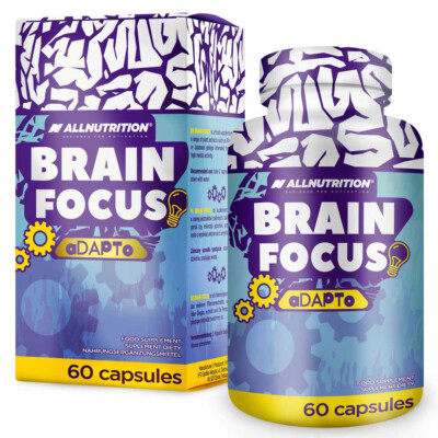 All Nutrition Brain Focus Adapto 60 Kapseln mentale Effizienz & Konzentration