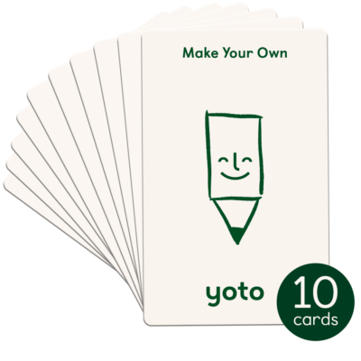 Yoto - Make Your Own Cards (Pack of 10) with Sticker Sheets | eBay