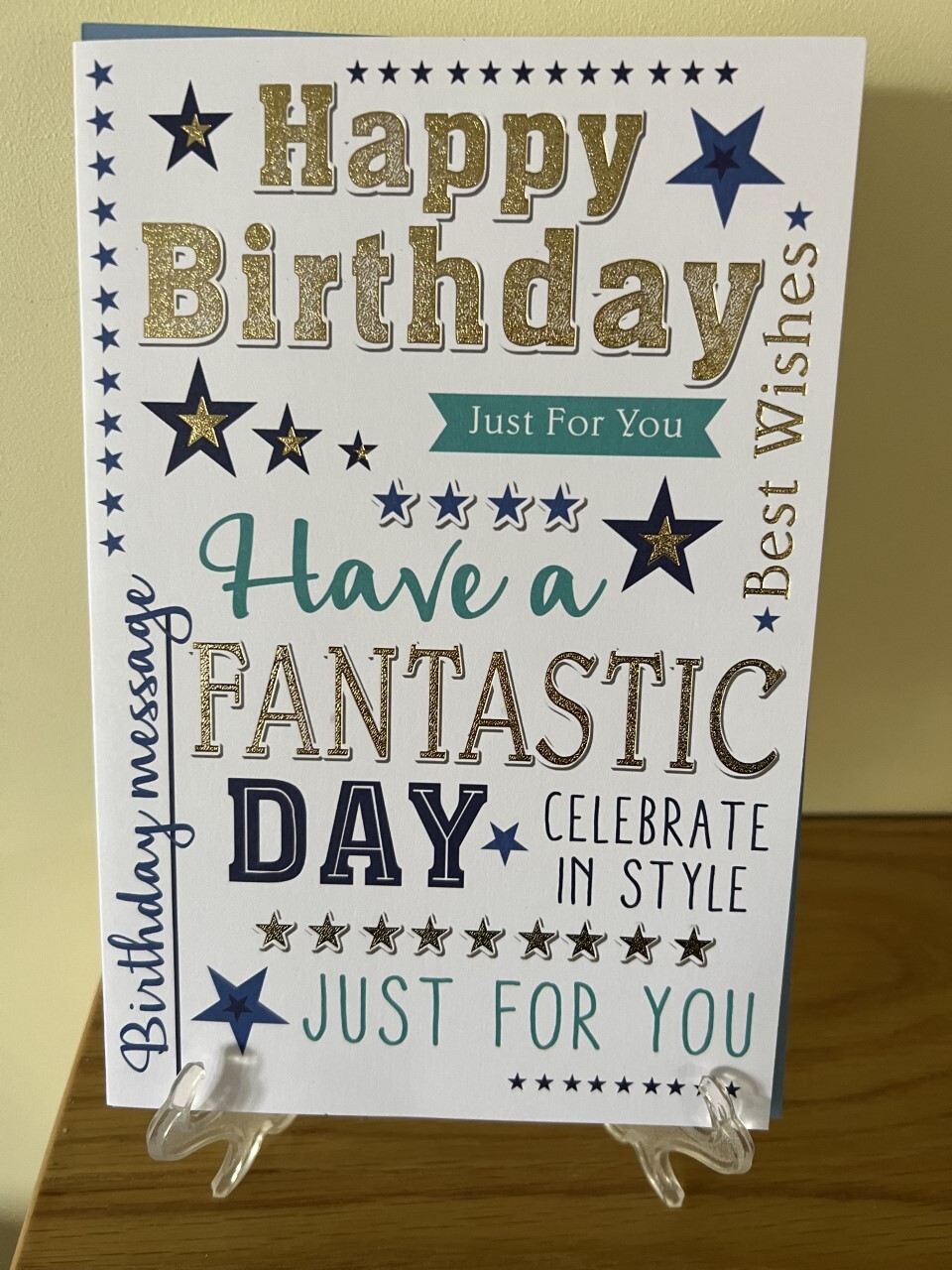For Him Open Birthday Card Male Brother Friend Son Cousin Grandson Nephew