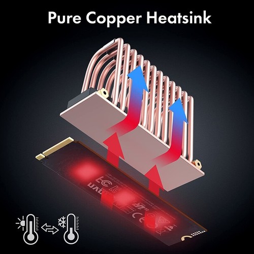 for M.2 Drive Cooler Dual Composite Copper Tube Double-sided Radiato - Afbeelding 6 van 8