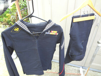 ꙮ WWII US Navy Electricians Mate Dress Blue Jumper Uniform