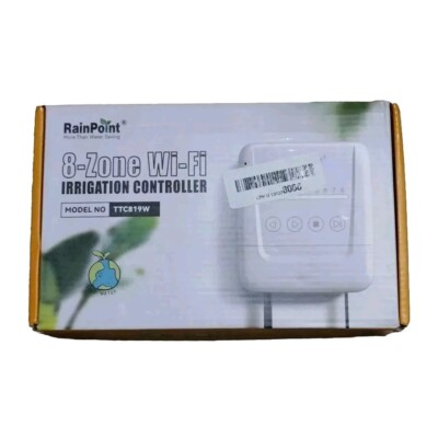 RAINPOINT 8 Zone Smart WiFi Sprinkler Controller Local Weather Based - NEW