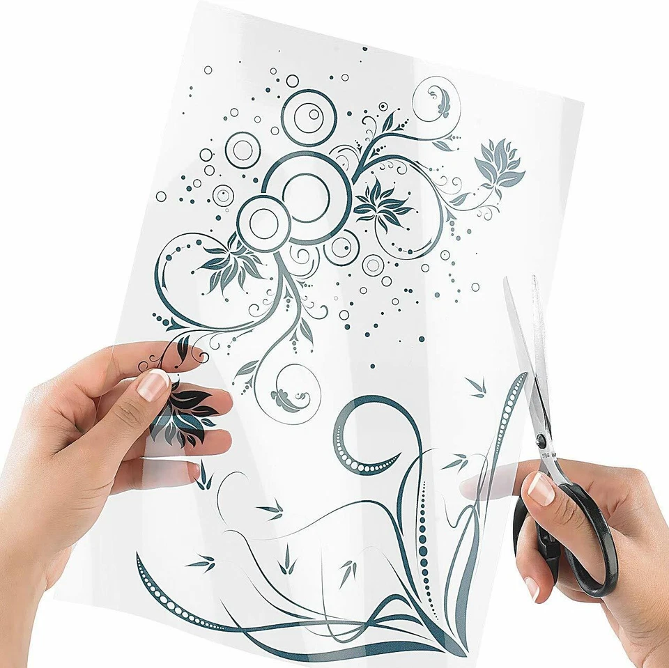 5 Klebefolien DINA4 transparent Inkjet Drucker Aufkleber Etiketten selbstklebend - Bild 2 von 4