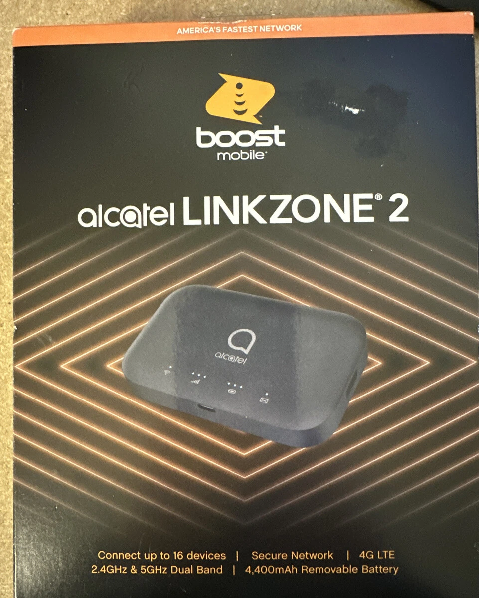 BOOST MOBILE ALCATEL LINKZONE Hotspot 4G LTE WIFI Connect