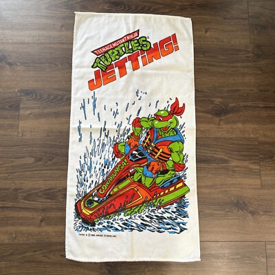Teenage Mutant Ninja Turtles Jetting 1989 Towel 37 x19 